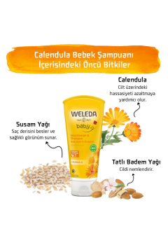 Weleda Calendula Organik Saç ve Vücut Şampuanı 200ml