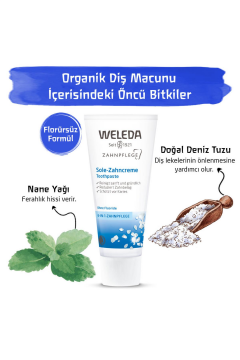 Weleda Deniz Tuzu Mineralli Organik Diş Macunu 75ml