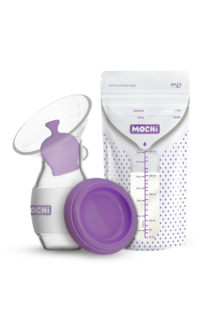 Mochi Göğüs Pompası + Anne Sütü Saklama Poşeti (25 Adet)