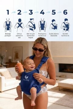 Myminibaby Neopren Bebek Taşıyıcı Kanguru - Islak ve Kuru Kullanım - Havuz, Plaj ve Günlük Kullanıma Uygun - Ayarlanabilir Omuz, Bel ve Yan Kemerli - 4-24 Ay / 6-15 kg - Taşıma Çantası Dahil Sarı