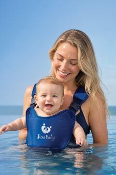Myminibaby Neopren Bebek Taşıyıcı Kanguru - Islak ve Kuru Kullanım - Havuz, Plaj ve Günlük Kullanıma Uygun - Ayarlanabilir Omuz, Bel ve Yan Kemerli - 4-24 Ay / 6-15 kg - Taşıma Çantası Dahil