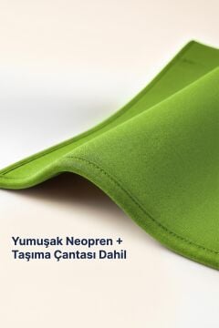 Myminibaby Neopren Bebek Taşıyıcı Kanguru - Islak ve Kuru Kullanım - Havuz, Plaj ve Günlük Kullanıma Uygun - Ayarlanabilir Omuz, Bel ve Yan Kemerli - 4-24 Ay / 6-15 kg - Taşıma Çantası Dahil Yeşil