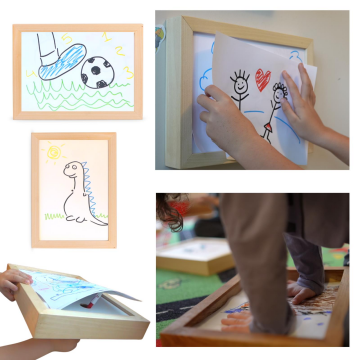 Myminibaby Ahşap Oyuncak Etkinlik Resim Çerçeve Artbox Ihlamur Ağacı