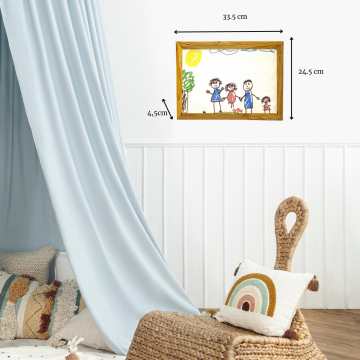 Myminibaby Ahşap Oyuncak Etkinlik Resim Çerçeve Artbox Meşe Ağacı