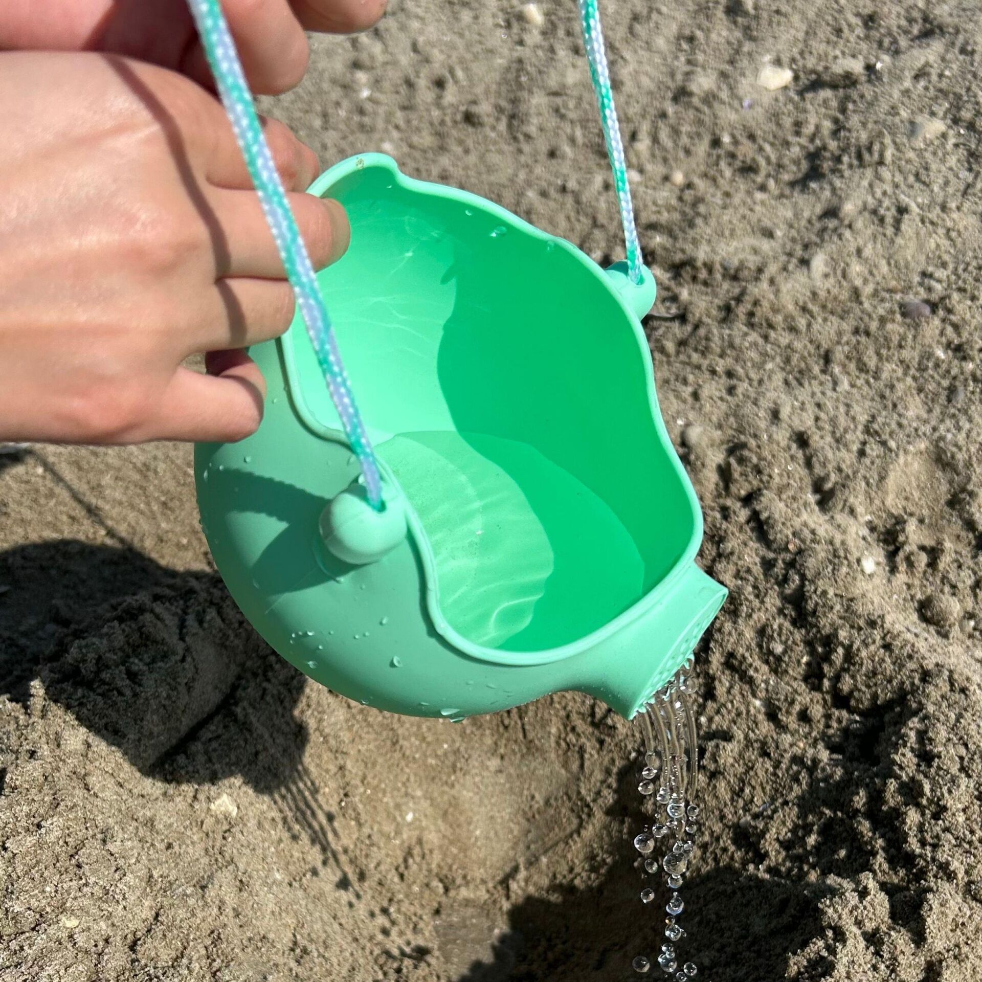 Scrunch Katlanabilir Su Kovası Açık Yeşil