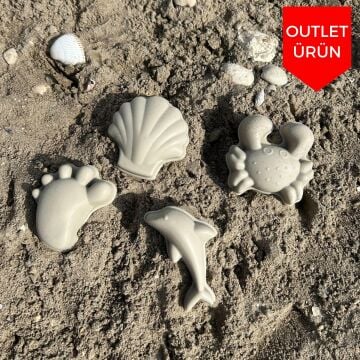OUTLET-Scrunch Kum Kalıbı - Gri