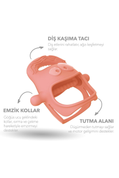 Mochi Diş Kaşıyıcı Somon