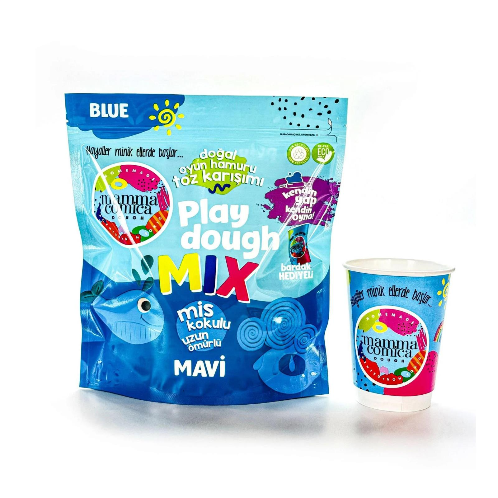 Mammacommica Kendin Yap Oyun Hamuru Mavi