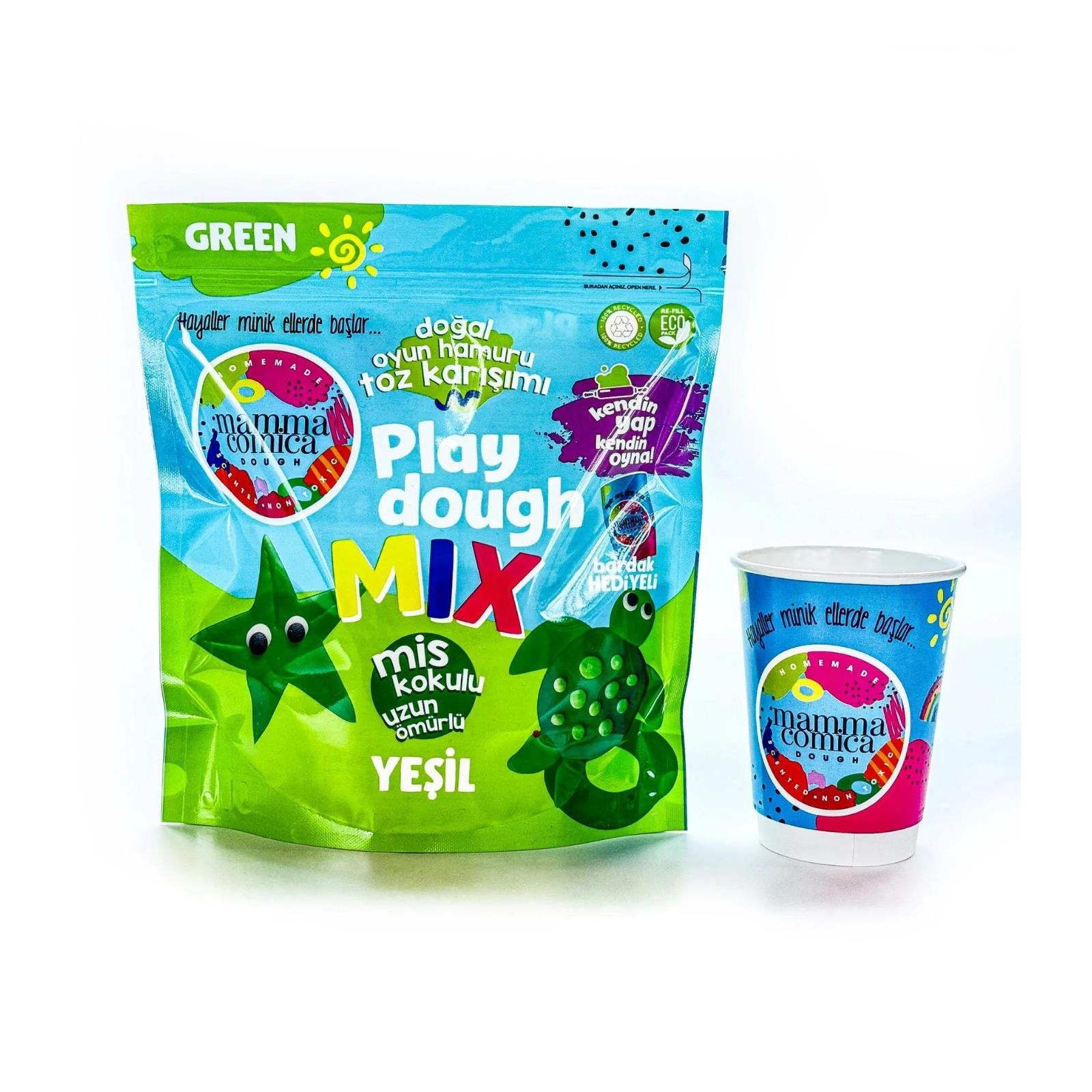 Mammacommica Kendin Yap Oyun Hamuru Yeşil