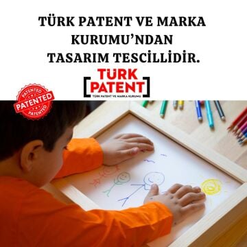 İsme Özel Myminibaby Ahşap Oyuncak Etkinlik Resim Çerçeve Artbox Ihlamur Ağacı - İsme Özel