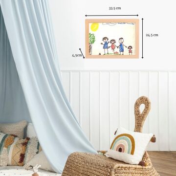 İsme Özel Myminibaby Ahşap Oyuncak Etkinlik Resim Çerçeve Artbox Ihlamur Ağacı - İsme Özel