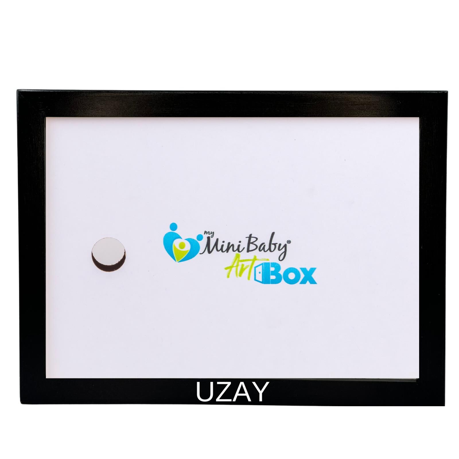 İsme Özel Myminibaby Ahşap Oyuncak Etkinlik Resim Çerçeve Artbox Siyah - İsme Özel