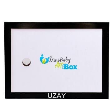 Unique Myminibaby Ahşap Oyuncak Etkinlik Resim Çerçeve Artbox Siyah - İsme Özel