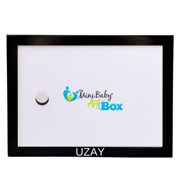 İsme Özel Myminibaby Ahşap Oyuncak Etkinlik Resim Çerçeve Artbox Siyah - İsme Özel