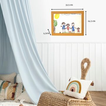 İsme Özel Myminibaby Ahşap Oyuncak Etkinlik Resim Çerçeve Artbox Kayın Ağacı - İsme Özel