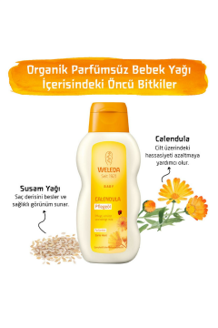 Weleda Calendula Organik Parfümsüz Bebek Yağı 200ml