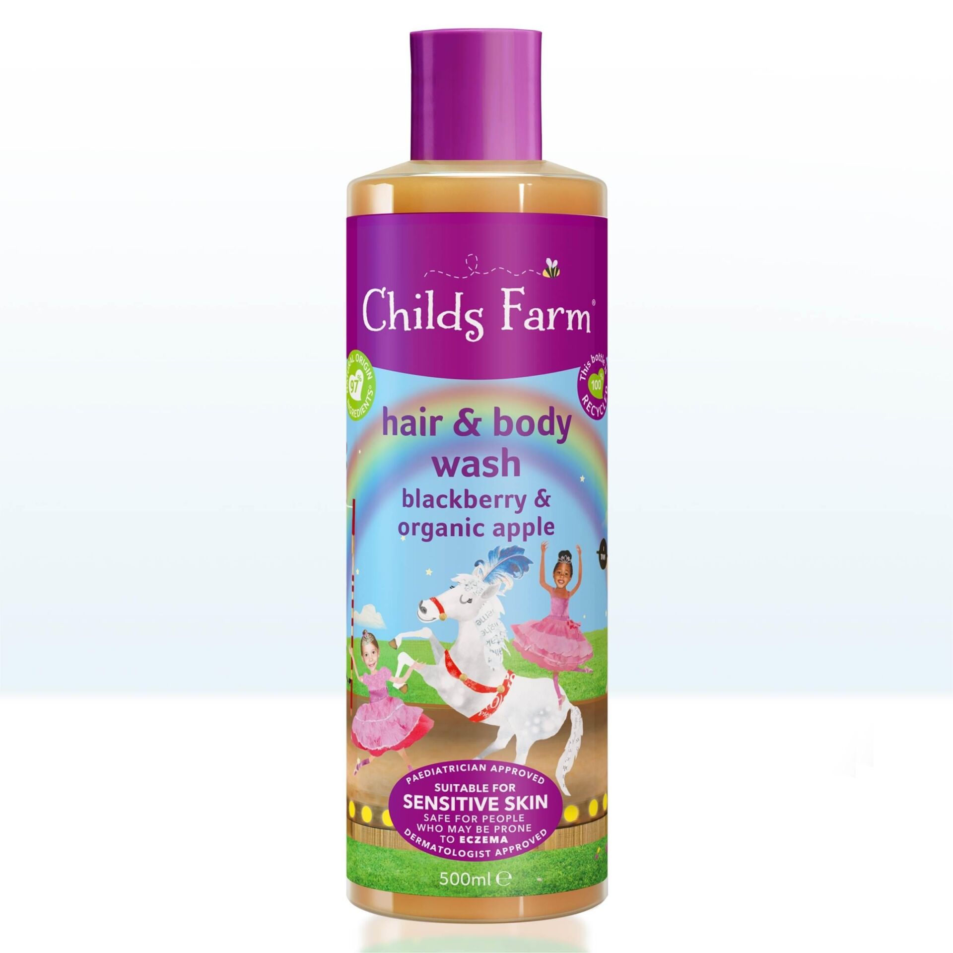 Childs Farm Böğürtlen ve Organik Elma Özlü Çocuk Saç ve Vücut Şampuanı 500ml
