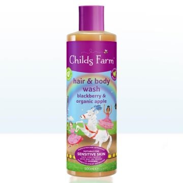 Childs Farm Böğürtlen ve Organik Elma Özlü Çocuk Saç ve Vücut Şampuanı 500ml