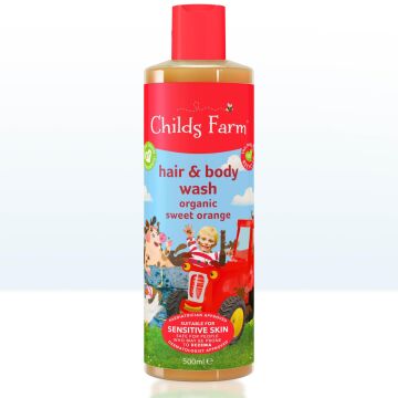 Childs Farm Organik Tatlı Portakal Özlü Çocuk Saç ve Vücut Şampuanı 500ml