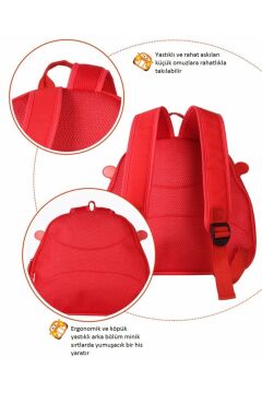 Çocuk Kırmızı Car Anaokulu Sırt Çantası
