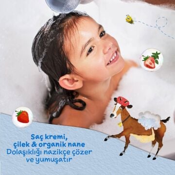 Avantajlı Paket 2'li Tatlı Portakal Özlü Çocuk Şampuan ve Çilek Özlü Saç Kremi (250ml 2 adet)