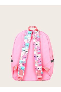 Two In One - Pink Cat (Çocuk Okul Sırt Çantası)