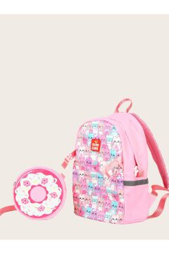 Two In One - Pink Cat (Çocuk Okul Sırt Çantası)