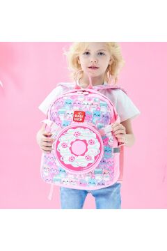 Two In One - Pink Cat (Çocuk Okul Sırt Çantası)