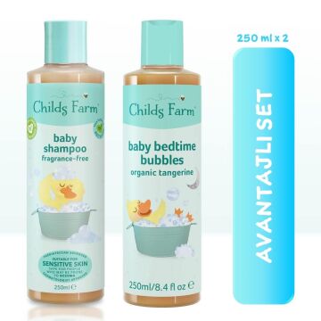 Avantajlı Paket 2'li Parfüm İçermeyen Bebek Şampuanı ve Banyo Köpüğü (250ml 2 adet)
