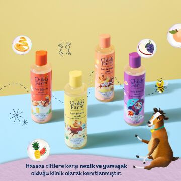 Childs Farm Böğürtlen ve Organik Elma Özlü Çocuk Saç ve Vücut Şampuanı 250ml