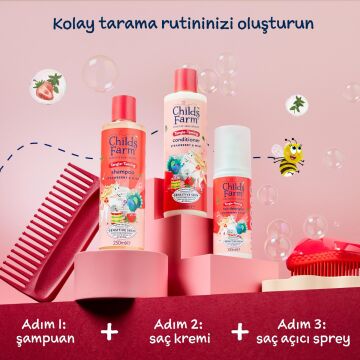 Childs Farm Çilek ve Organik Nane Özlü Çocuk Saç Krem 250ml
