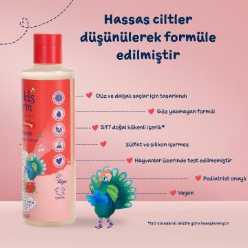 Childs Farm Çilek ve Organik Nane Özlü Çocuk Şampuan 250ml