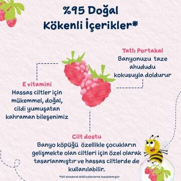 Childs Farm Organik Ahududu Çocuk Banyo Köpüğü  250ml