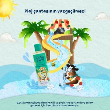 Childs Farm Çilek ve Organik Nane Özlü 3'ü 1 Arada Yüzme Sonrası Çocuk Şampuan 250ml