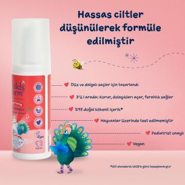 Childs Farm Çilek ve Organik Nane Özlü Kolay Tarama Çocuk Saç Spreyi 100 ml