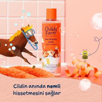 Childs Farm Organik Tatlı Portakal Özlü Çocuk Saç ve Vücut Şampuan 250ml