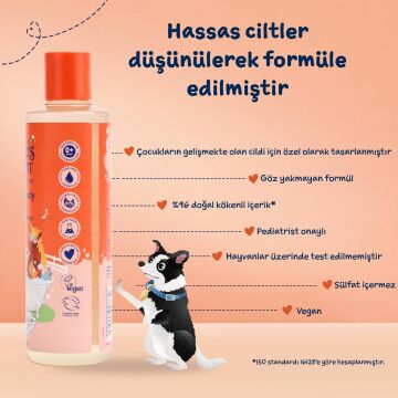 Childs Farm Organik Tatlı Portakal Özlü Çocuk Saç ve Vücut Şampuan 250ml