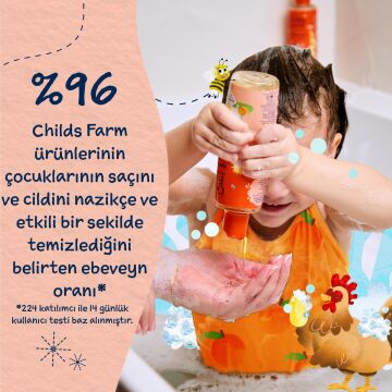 Childs Farm Organik Tatlı Portakal Özlü Çocuk Saç ve Vücut Şampuan 250ml