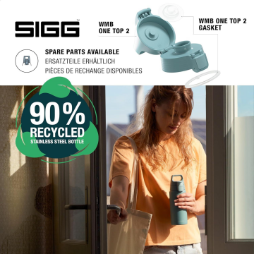 SIGG Termos Özellikli Paslanmaz Çelik Su Matara 0.5L – Morning Blue