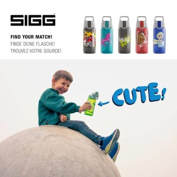 SIGG Dinozor Sızdırmaz Kapak Çocuk Okul Suluğu 0.5 L – BPA Free – Viva One Dino Race