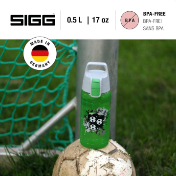SIGG Futbol Sızdırmaz Kapak Çocuk Okul Suluğu 0.5 L – BPA Free – Viva One Football