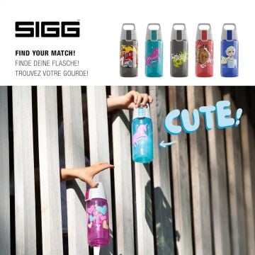 SIGG Unicorn Sızdırmaz Kapak Çocuk Okul Suluğu 0.5 L – BPA Free – Viva One Unicorn