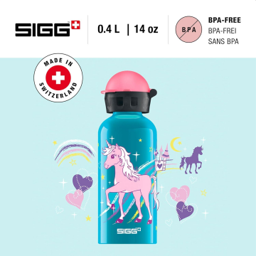 SIGG Unicorn Alüminyum Su Matara 0.4L – Bella Unicorn