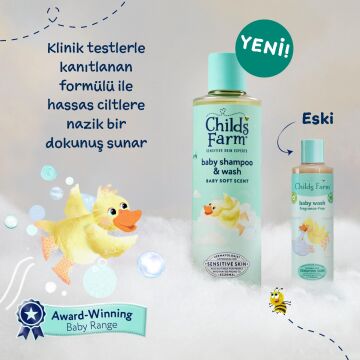 Childs Farm Aloe Vera ve Salatalık Özlü Bebek Saç ve Vücut Şampuanı 250ml