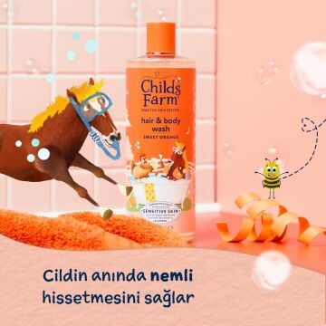 Childs Farm Organik Tatlı Portakal Özlü Çocuk Saç ve Vücut Şampuanı 500ml