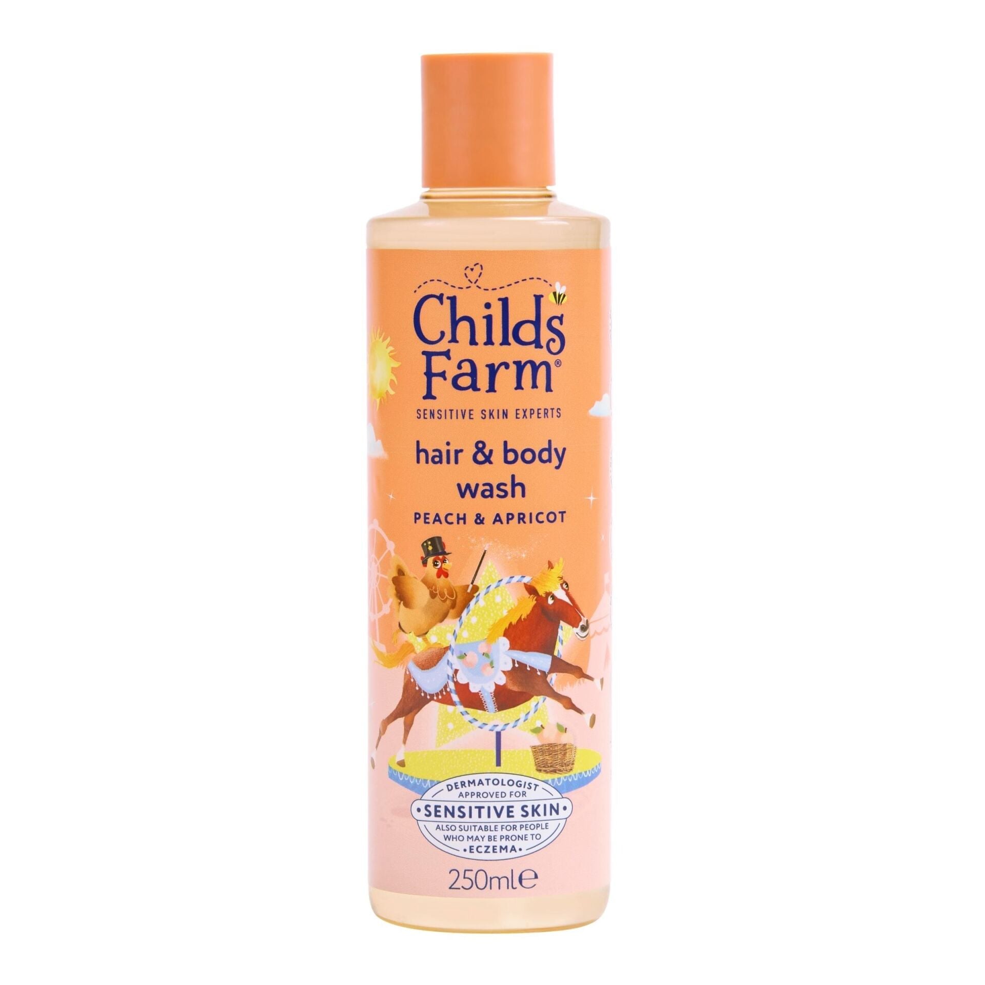 Childs Farm Şeftali ve Kayısı Özlü Çocuk Saç ve Vücut Şampuanı 250 ml