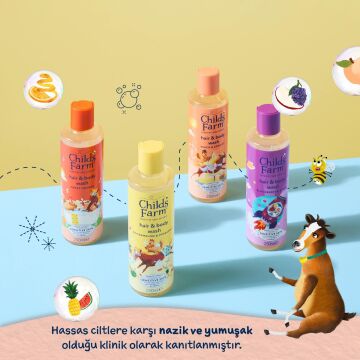 Childs Farm Şeftali ve Kayısı Özlü Çocuk Saç ve Vücut Şampuanı 250 ml