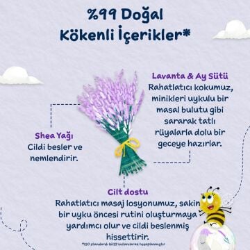 Childs Farm Uyku Zamanı Rahatlatıcı Masaj Losyonu – Lavanta & Ay Işığı Sütü 150 ml