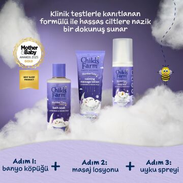 Childs Farm Uyku Zamanı Rahatlatıcı Masaj Losyonu – Lavanta & Ay Işığı Sütü 150 ml