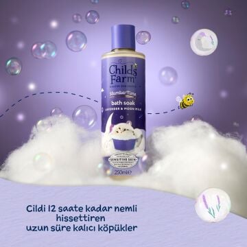 Childs Farm Uyku Zamanı Rahatlatıcı Banyo Köpüğü – Lavanta & Ay Işığı Sütü 250 ml